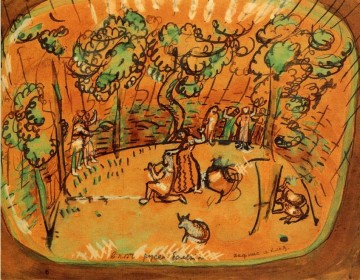 Dafnis y Cloe contemporánea Marc Chagall Pinturas al óleo